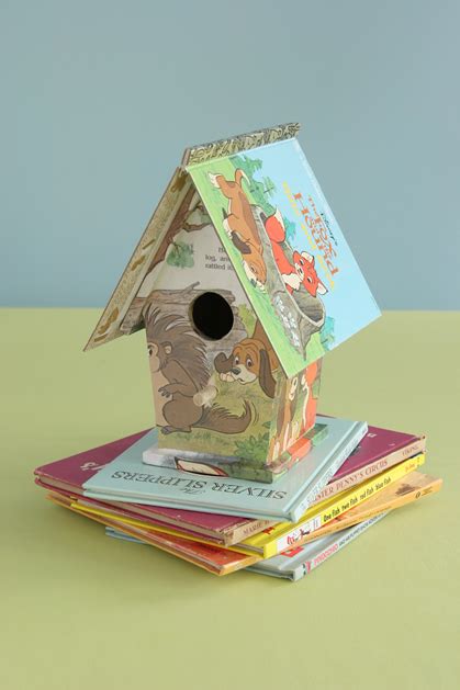 Once you have a birdhouse or two or three, how do you best to hang them in your garden? Children's Book Birdhouse | Make: DIY Projects, How-Tos ...