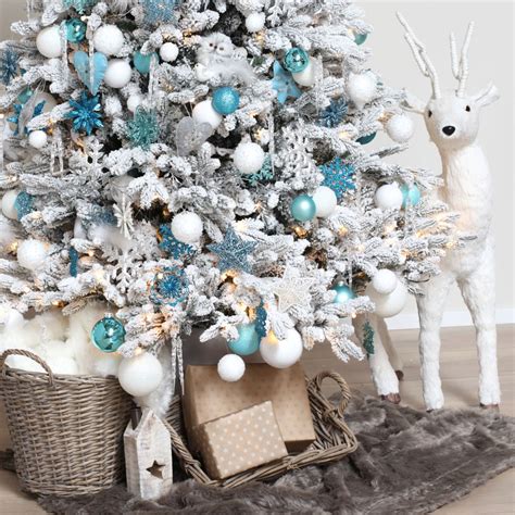 20 Ice Blue Blue And Silver Christmas Tree