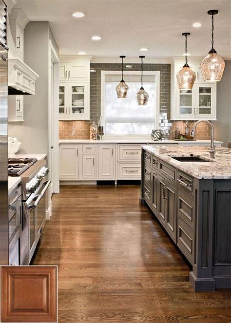 Kitchen cabinet stain colors awesome white kitchen cabinet and hardwood floor binations hardwoods pics of 27 via cooldir.org. Understanding - honey oak cabinets with gray floor. # ...