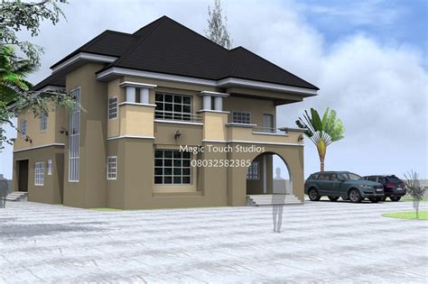 Five bedroom plans with 3 bathrooms, 5 bedroom 4 bathroom house plans in this collection. 5 Bedroom Duplex - Modern and contemporary Nigerian ...