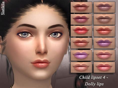 Sims 4 Ccs The Best Child Lipstick By Sintiklia