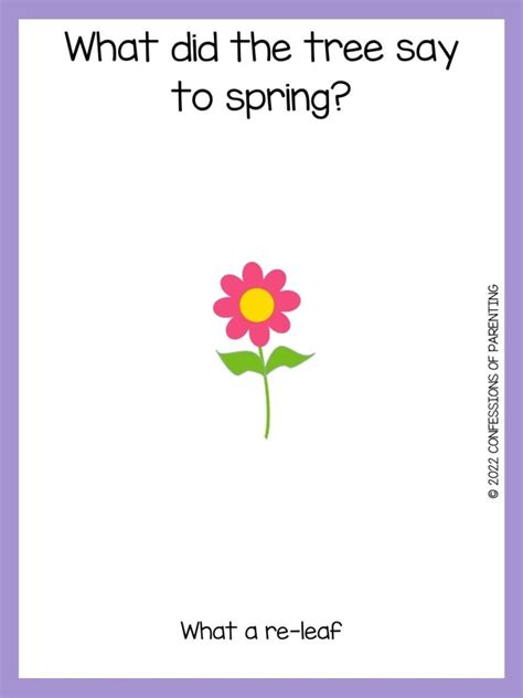50 Hilarious Spring Jokes Printable Lunch Box Cards
