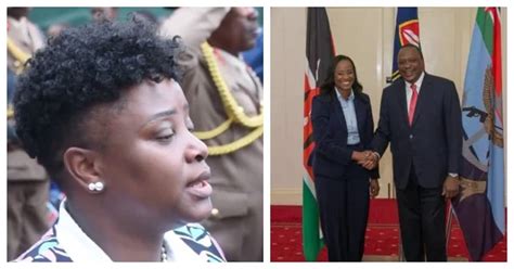 Kanze Dena Holds Back Tears While Singing National Anthem During Uhuru