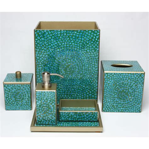 Mosaic Turquoise Bath Accessories By Waylande Gregory Gracious Style
