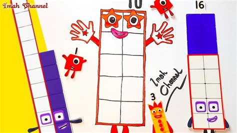 Numberblocks 10 How To Draw And Coloring Numberblocks Youtube