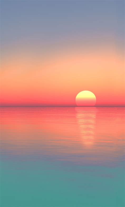 1280x2120 Gradient Calm Sunset Iphone 6 Plus Wallpaper Hd Nature 4k