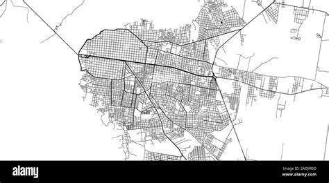 Vector Urbano Mapa De La Ciudad De Corrientes Argentina Imagen Vector