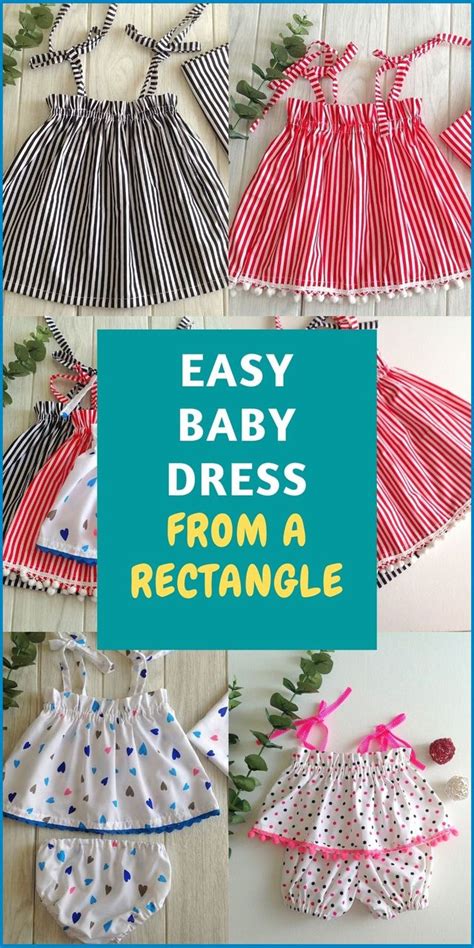 15 Minute Baby Dress From A Rectangle Sew Crafty Me Baby Clothes
