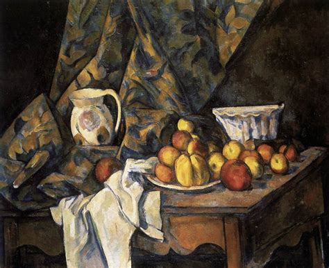 Still Life With Apples And Peaches By CÉzanne Paul
