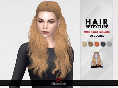 The Sims Resource 178 Hair Retextured By Remaron Sims 4 Hairs