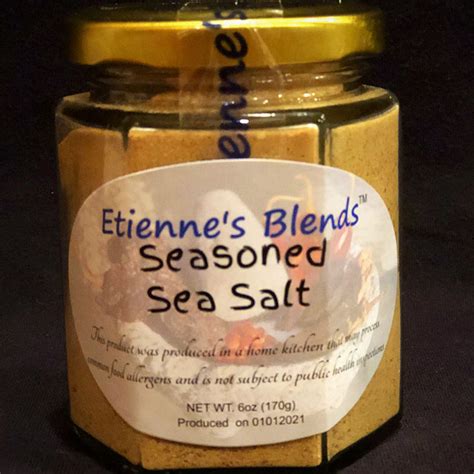 Seasoned Sea Salt Etiennes Blends