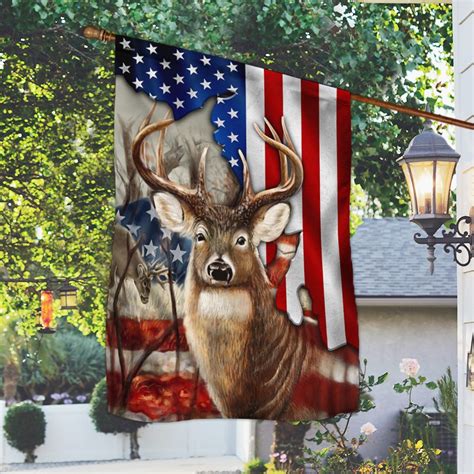 Deer American Flag Mlh1901f Flagwix