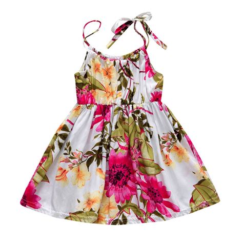 Buy Flowers Casual Children Printed Summer Outfit