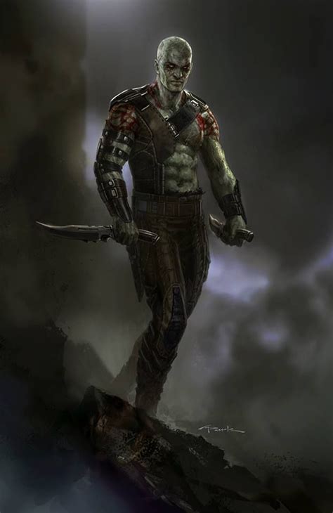Drax The Destroyer Concept Art For Guardians Of The Galaxy Marvel