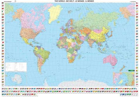 World Political Wall Map Laminated Freytag And Berndt Pla Gep Wer