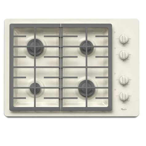 Whirlpool 30 Inch 4 Burner Gas Cooktop Color Bisque At