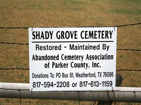 Shady Grove Cemetery In Texas Find A Grave Cemetery