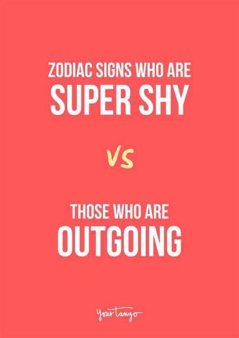 Which Zodiac Signs Are Shy In 2020 Zodiac Signs How To Be Outgoing