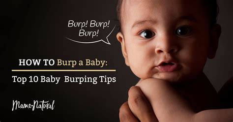 How To Burp A Baby Top 10 Baby Burping Tips Mama Natural