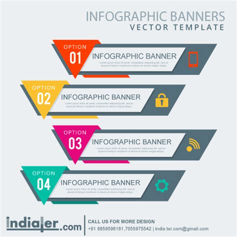 Infographic Banner Vector Template Indiater