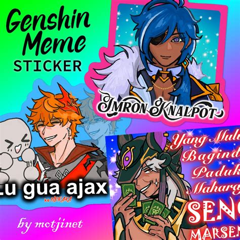 Jual Genshin Impact Meme Sticker Shopee Indonesia