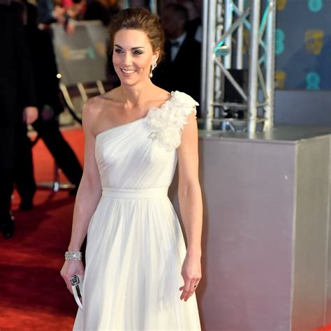 Kate Middletons White Dress At The Bafta Awards 2019 Popsugar Fashion