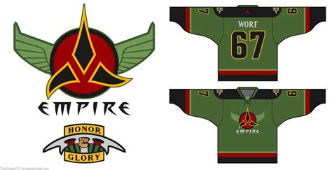 Klingon Hockey Jersey Design Daves Geeky Hockey
