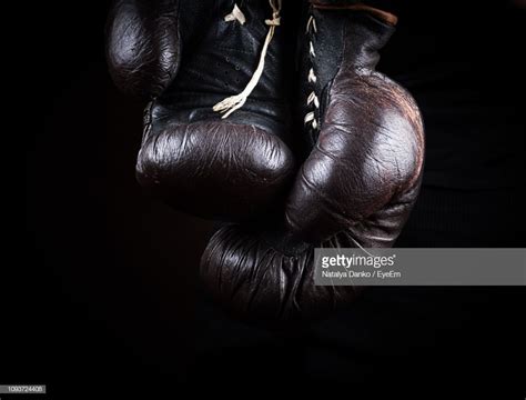 Close Up Of Boxing Gloves Against Black Background Black Backgrounds