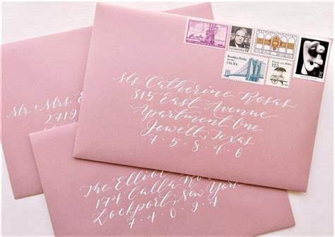 Calligraphy Envelope Addressing Addressing Wedding Invitations Custom