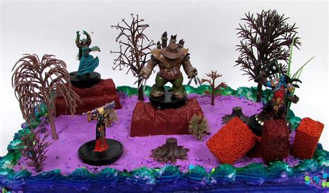 Piece World Of Warcraft Birthday Cake Topper Set Featuring Random
