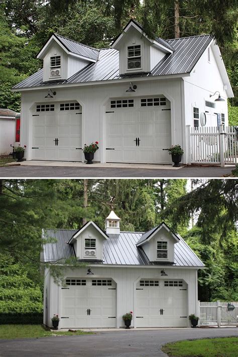 Two Car Garage With Cape Cod Dormer Cape Cod House Exterior Carriage