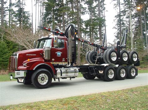 Tri Drive Logging Truck Western Star Trucks Trucks Big Trucks