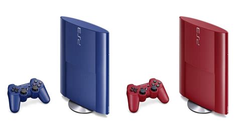 Playstation 3 Super Slim To Get Asurite Blue And Garnet Red Models In