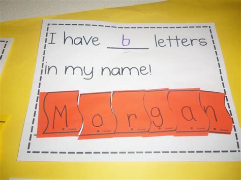 Mrs Woods Kindergarten Class How Many Letters In Your Name