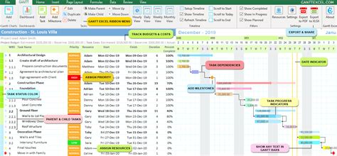 Free Gantt Chart Excel Template Gantt Excel
