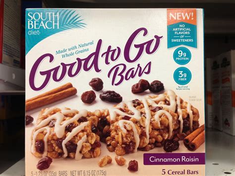 Crazy Food Dude Review South Beach Diet Good To Go Cinnamon Raisin Bar