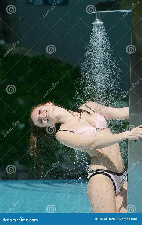 Woman In Shower Stock Photo Image Of Female Refreshment 16141020