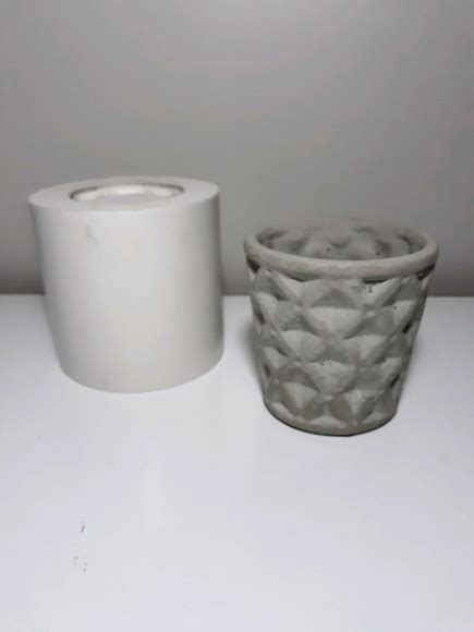 molde de silicone para vaso de concreto ref 566 elo7