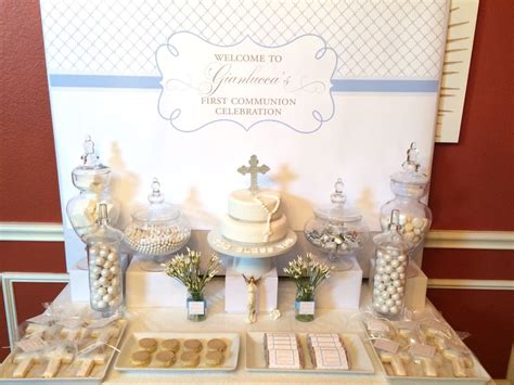First Communion Sweet Table First Communion Decorations Holy