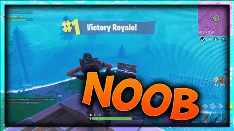 Being A Noob Fortnite Battle Royale Gameplay Youtube