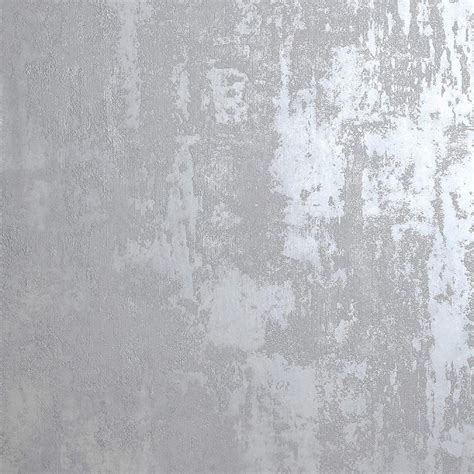 Industrial Distressed Concrete Effect Wallpaper Grey Silver Etsy