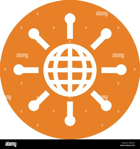 Global Network International Distribution Network Icon Well