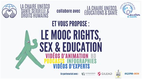 Le 14 Février 2021 Lancement Du Mooc Rights Sex And Education Chaire Unesco Educations Et Santé