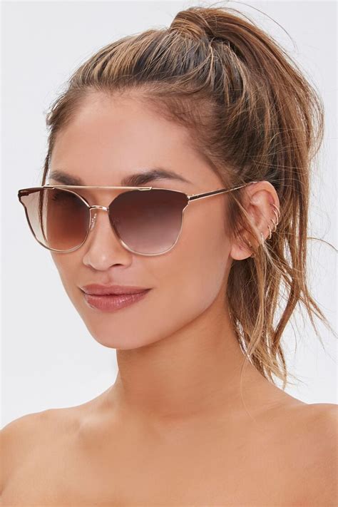 browline aviator sunglasses