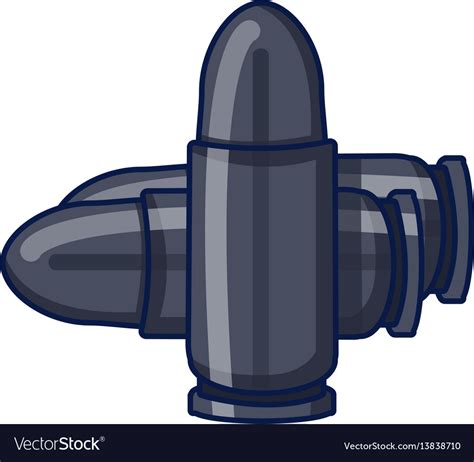 Bullets Icon Cartoon Style Royalty Free Vector Image