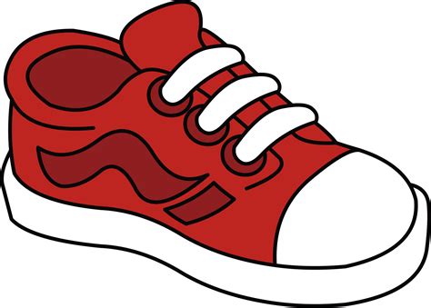 Cartoon Tennis Shoes Drawing Chaussure De Tennis Vecteurs Libres De