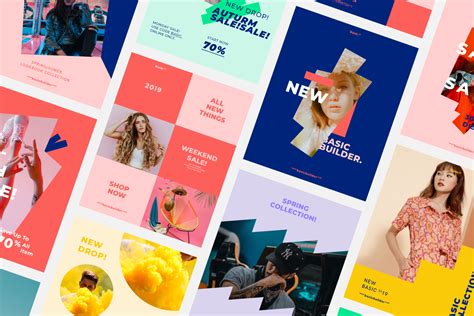 Basic Social Media Kit Collection On Yellow Images Creative Store