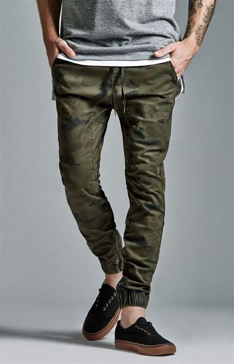 Bullhead Denim Co Camo Zip Slouched Skinny Jogger Pants Jogger Pants Outfit How To Wear