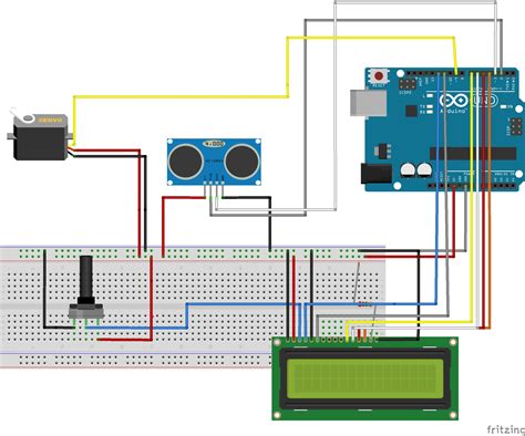 Display Ultrasonic Sensor And Servo Arduino Project Hub