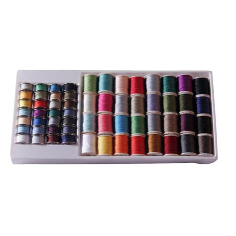 60 Pieces Assorted Sewing Machine Thread Kit Set Sewing Machine Spool